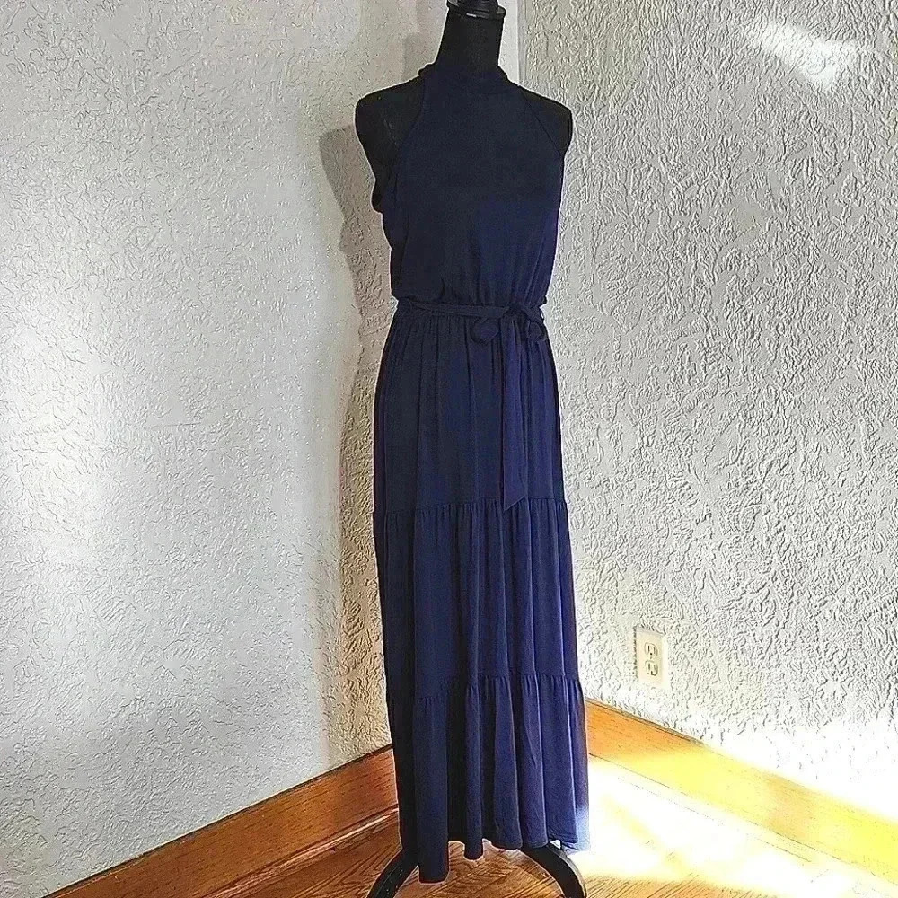 Loveapella Tiered halted maxi Dress